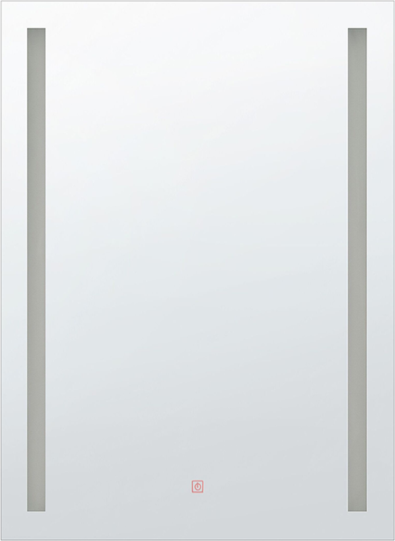 Badspiegel mit LED-Beleuchtung rechteckig 60 x 80 cm MARTINET