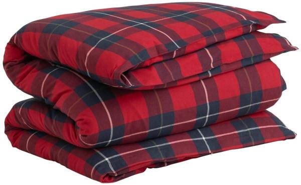GANT Kopfkissenbezug Flannel Check Ruby Red 80 x 80 cm