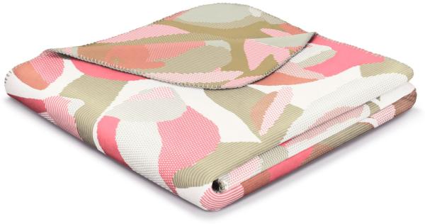 Biederlack Wohndecke Kuscheldecke 150x200 Floral Secret Blumen pink oliv 807656