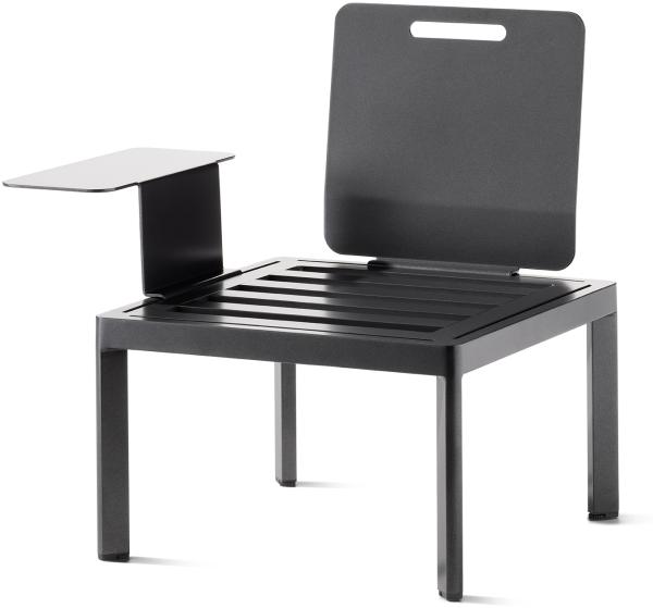 Sieger Lugo Seitentisch Einzelteil des Loungesets Lugo, Aluminium Eisengrau, 44 x 22 x 24 Bild 3