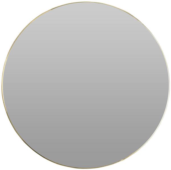 Spiegel in einem schlichten runden Rahmen, Ø 55 cm