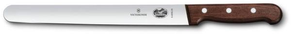 Victorinox Rosewood Schinkenmesser, 36cm, mit Holzgriff, Runde Klinge, rostfrei, Edelstahl, spülmaschinengeeignet