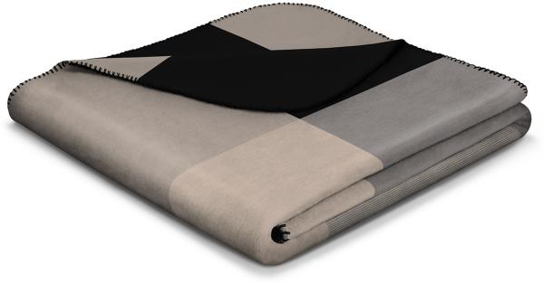 Biederlack Wohndecke Kuscheldecke 150x200 Alp Square karo beige grau 812773