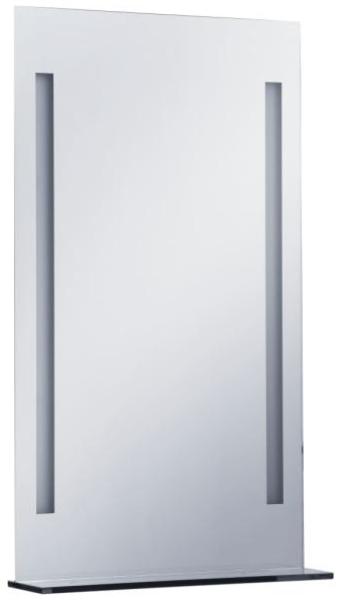 vidaXL Badezimmer-LED-Wandspiegel mit Regal 60×100 cm
