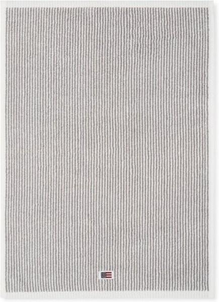 Lexington Handtuch Original Weiß Grau gestreift (30x50cm) 10002064-1700-TW15