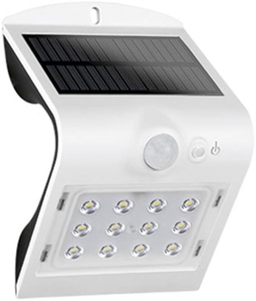 REV BUTTERFLY Solarleuchte für außen, IP65, Aussenlampe mit Bewegungsmelder, Solarlampe, Solarleuchte; 1200mAh, Li-Ion, 1,5W, weiss