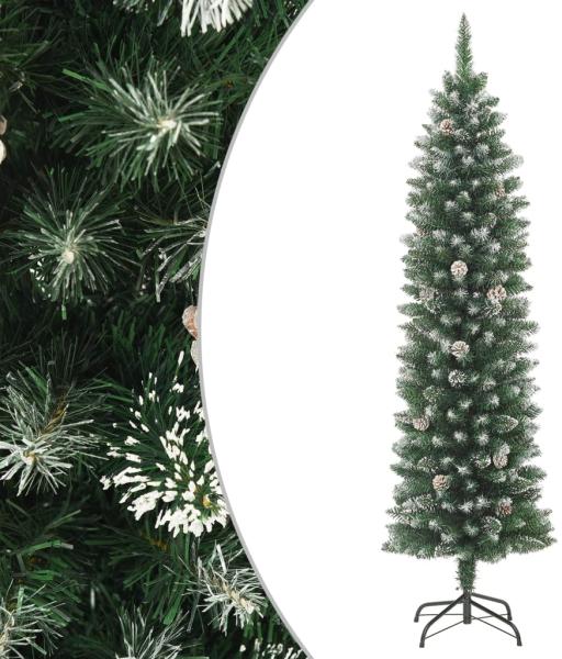 Künstlicher Weihnachtsbaum mit Ständer Schlank 210 cm PVC 345167