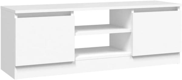 vidaXL TV-Schrank mit Tür Weiß 102x30x36 cm