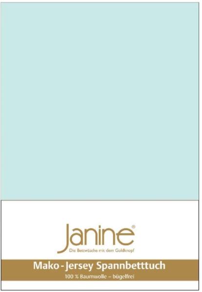 Janine Spannbetttuch 5007 Mako Jersey 140/200 bis 160/200 cm morgennebel Fb. 22