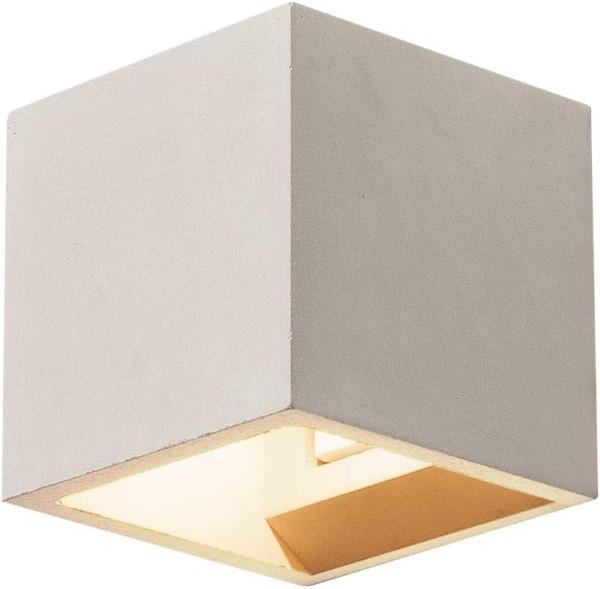 SLV No. 1000910 SOLID CUBE Wandleuchte QT14 grau max. 25W