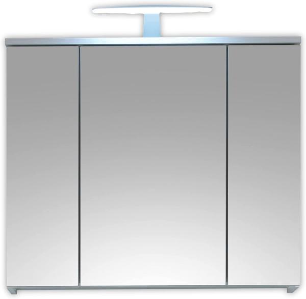 Spiegelschrank SPICE Badezimmer Bad Schrank weiß mit LED