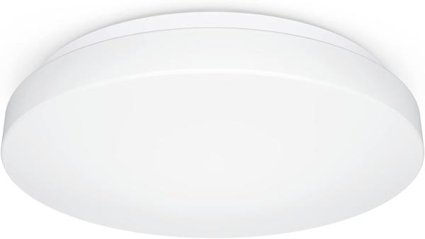 Steinel Innenleuchte RS 20 S weiß, 9,4 W Sensor-Deckenlampe, 942 lm, 360° Bewegungsmelder, Softlichtstart, Nachtlicht, Dauerlicht