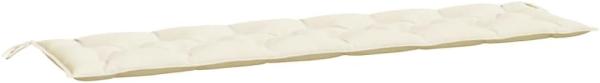 Gartenbank-Auflage Creme 200x50x7 cm Oxford-Gewebe