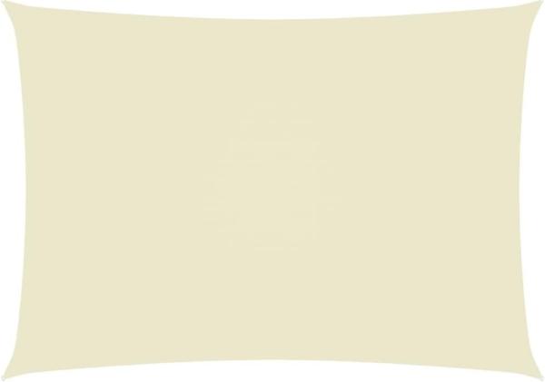 Sonnensegel Oxford-Gewebe Rechteckig 2x4,5 m Cremeweiß