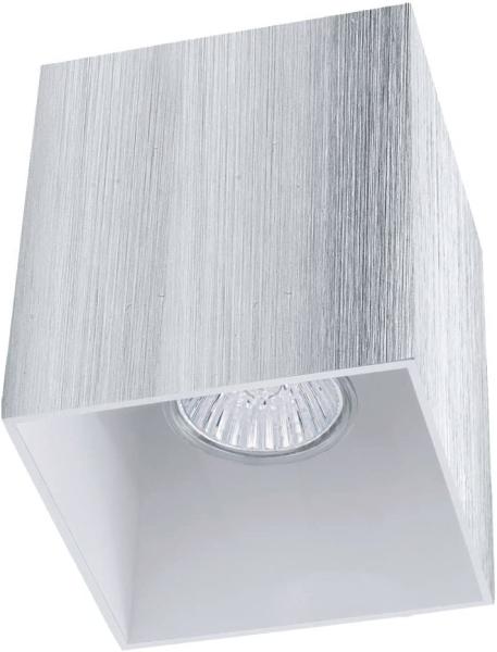 Deckenstrahler, Aluminium, gebürstet, GU10, H 12 cm