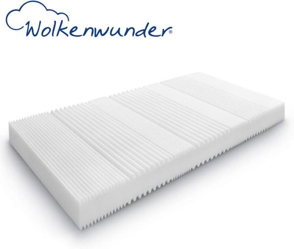 Wolkenwunder 7-Zonen-Schaum-Matratze 'Wellflex Maxi' H2, Höhe 19 cm, 160 x 200 cm