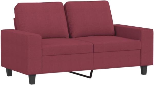 vidaXL 2-Sitzer-Sofa Weinrot 120 cm Stoff