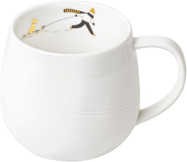 Schneetag. Tasse - Hundeschlitten