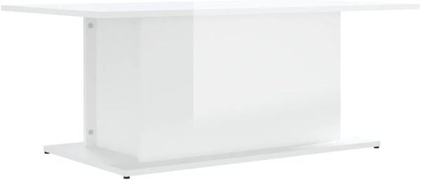 Couchtisch Hochglanz-Weiß 102x55,5x40 cm Holzwerkstoff
