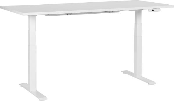 Schreibtisch weiß 180 x 80 cm elektrisch höhenverstellbar DESTINES