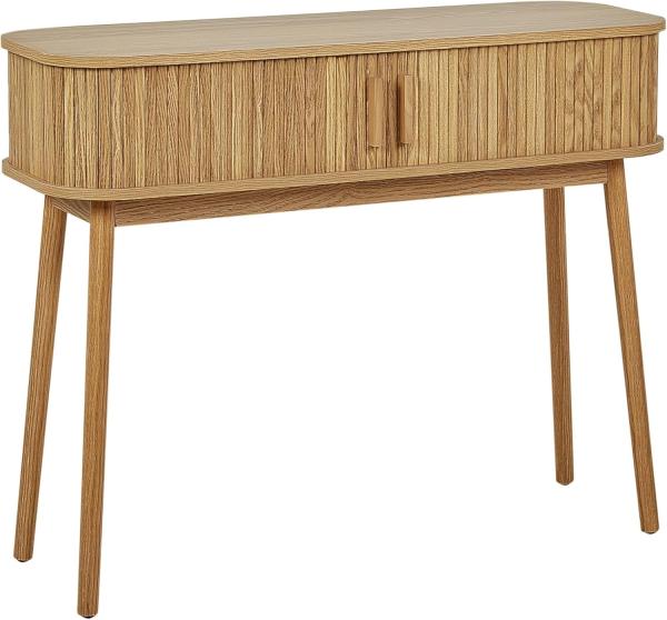 Konsolentisch heller Holzfarbton 100 x 35 cm SELAH