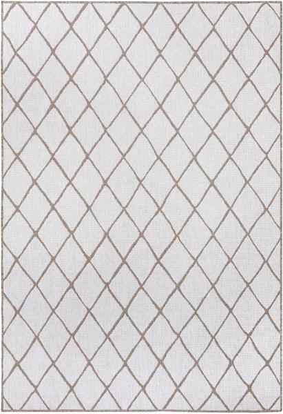 In- & Outdoor Wendeteppich Malaga Beige Creme - 80x350x0,5cm