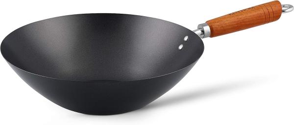 KEN HOM Non-Stick wok with wooden handle