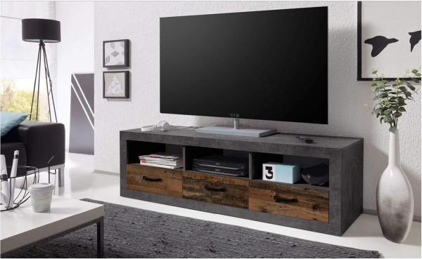 TV-Board >Ingmar< in Betonoxid - 147x49x45cm (BxHxT)