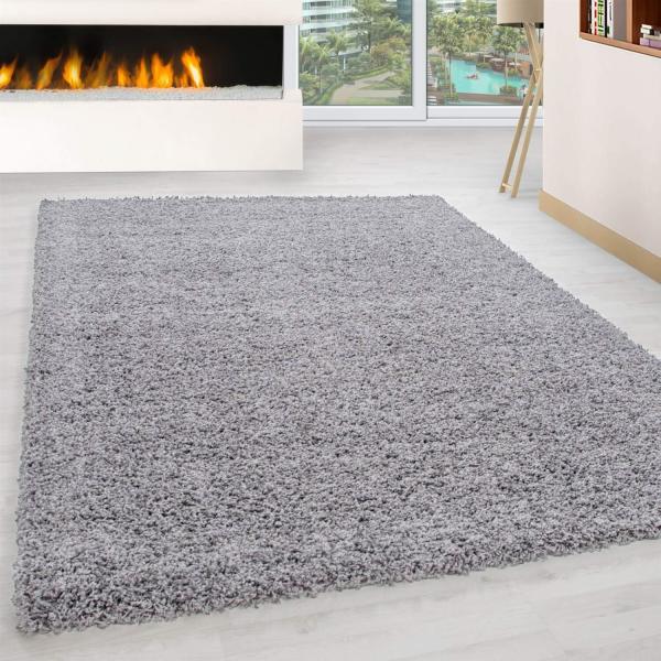 Shaggy Teppich LIFE LIGHTGREY 120 X 170cm Rechteck