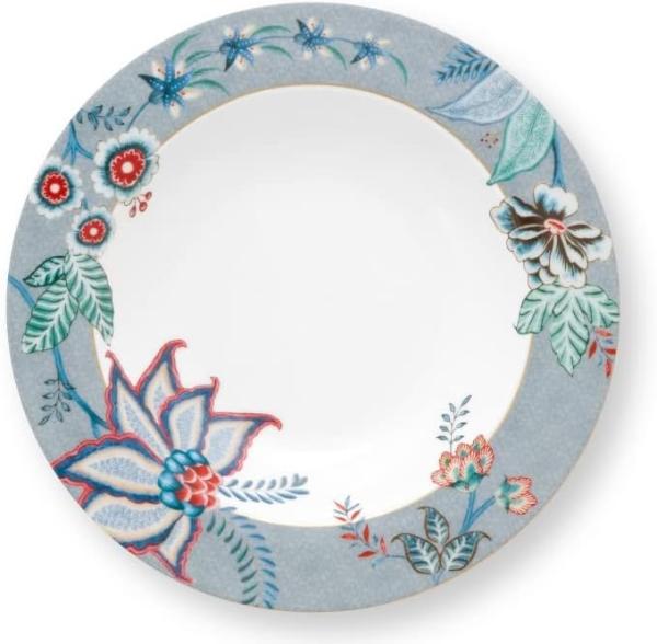 Pip Studio Suppenteller Flower Festival Hellblau (21,5 cm) 51. 001. 288