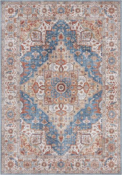 Vintage Teppich Sylla Jeansblau - 160x230x0,5cm
