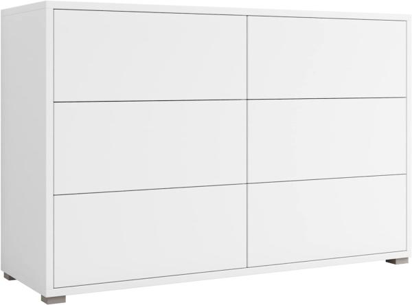 'Gesita K1D4SZ' Kommode, Weiß, 73 x 120 cm