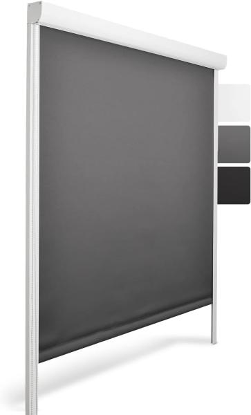 Sol Royal PVC Kassettenrollo SolReflect K24 Anthrazit, 175x100x4.2 cm