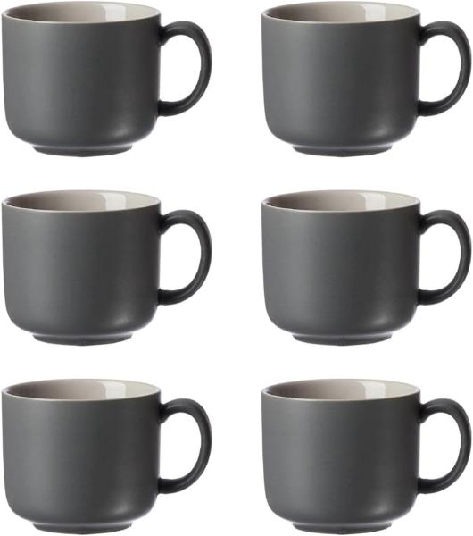 Ritzenhoff & Breker JASPER Kaffeetasse 240 ml grau 6er Set Bild 1