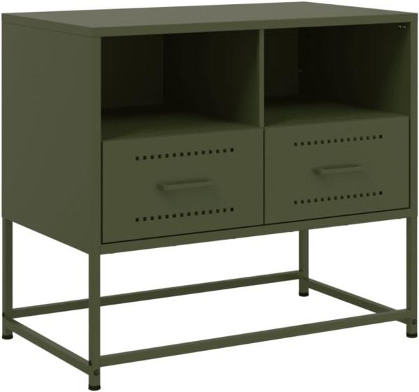 TV-Schrank Olivgrün 68x39x60,5 cm Stahl 846552