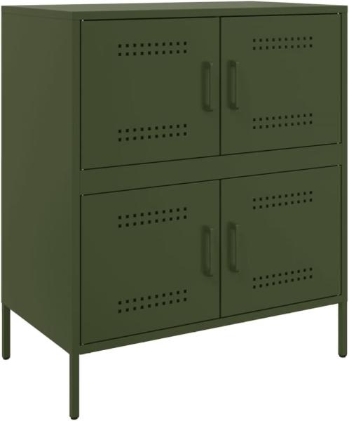 Sideboard Olivgrün 68x39x79 cm Stahl 842956