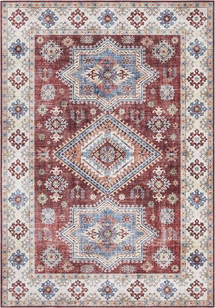 Vintage Teppich Gratia Rubinrot - 80x150x0,5cm