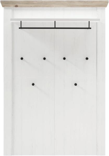 Garderobenpaneel Rovola in Pinie weiß 107 x 153 cm