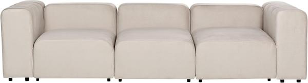3-Sitzer Sofa Samtstoff beige FALSTERBO