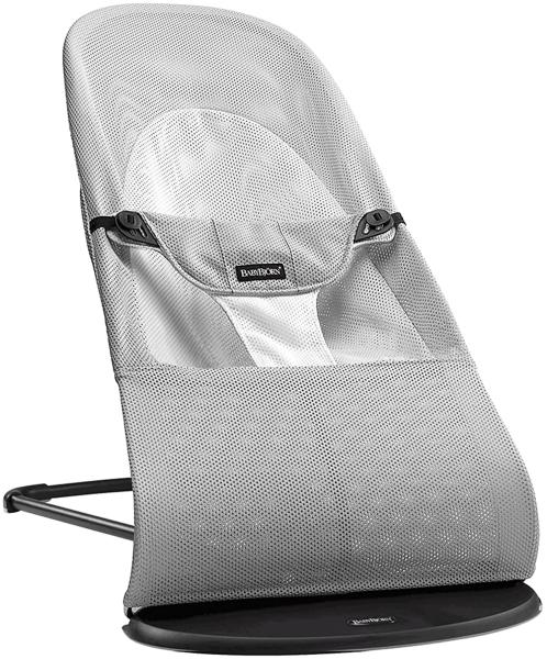 BabyBjörn Balance Soft Wippe Mesh Silber / Weiß Gr