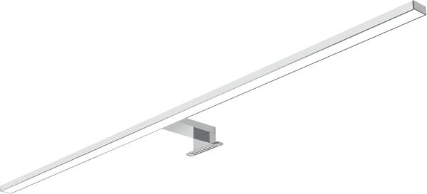 kalb LED Spiegelleuchte 100cm LED Badleuchte Badlampe Spiegellampe 230V, silbergrau, neutralweiß