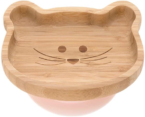 Laessig Little Chums Bamboo Teller Maus Holz natur