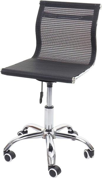 Bürostuhl HWC-K53, Drehstuhl Schreibtischstuhl Computerstuhl, Netzbezug Stoff/Textil ~ schwarz