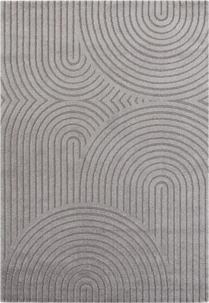 Kurzflor Teppich Panglao Grau - 80x150x1,4cm