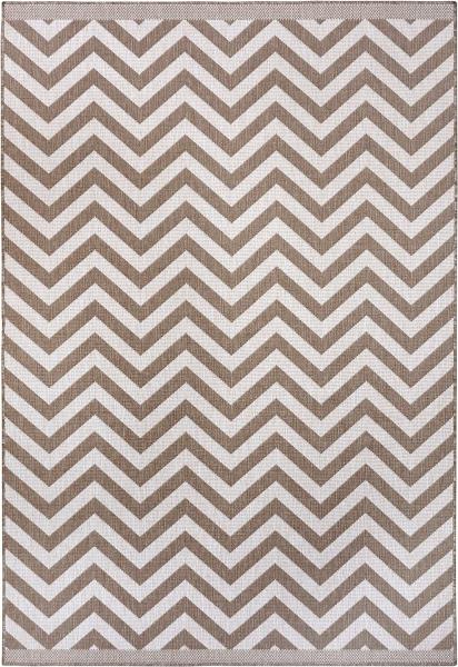 In- & Outdoor Wendeteppich Palma Beige Creme - 120x170x0,5cm