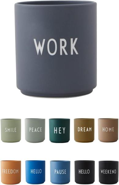Design Letters Becher Favourite Cup Work Grau 10204100WORK
