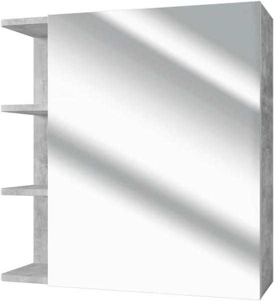 VICCO Spiegelschrank FYNN 62 x 64 cm Grau Beton