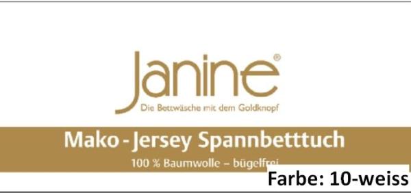 Janine Spannbetttuch MAKO-FEINJERSEY Mako-Feinjersey weiß 5007-10 200x200