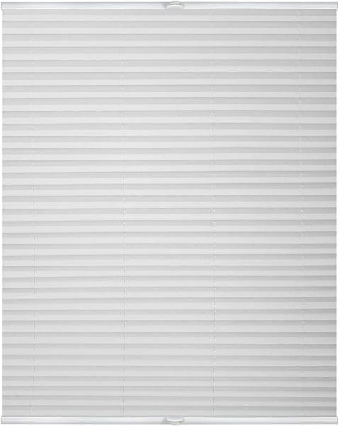Lichtblick Plissee Klemmfix, ohne Bohren, verspannt, weiß, 130 x 45 x 3 cm