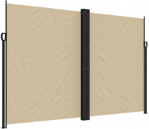 Seitenmarkise Ausziehbar Beige 220x1200 cm 4004870